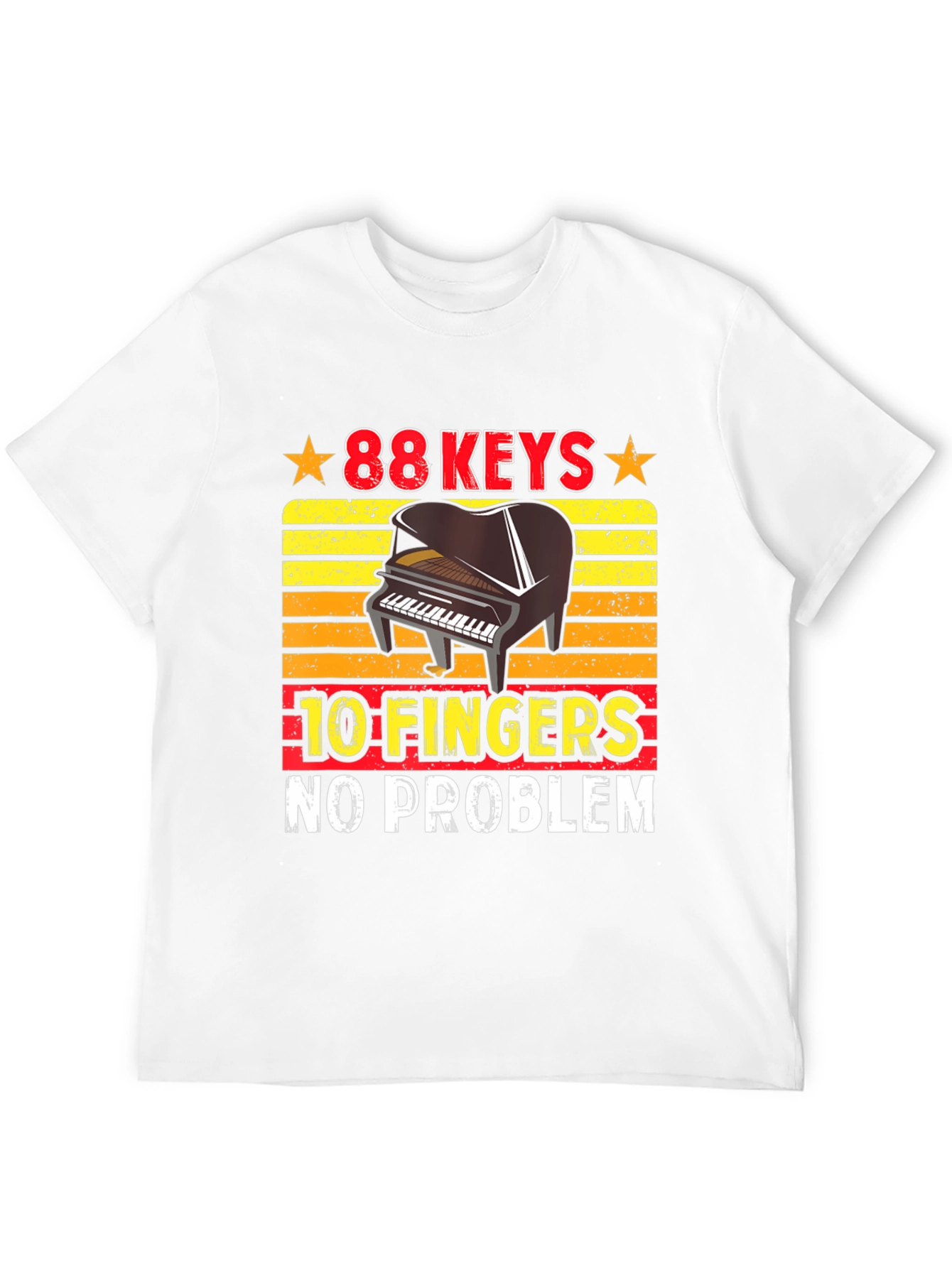 88 Keys 10 Fingers Piano Player T-Shirt