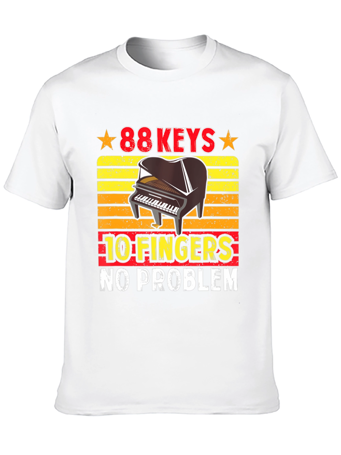 88 Keys 10 Fingers Piano Player T-Shirt