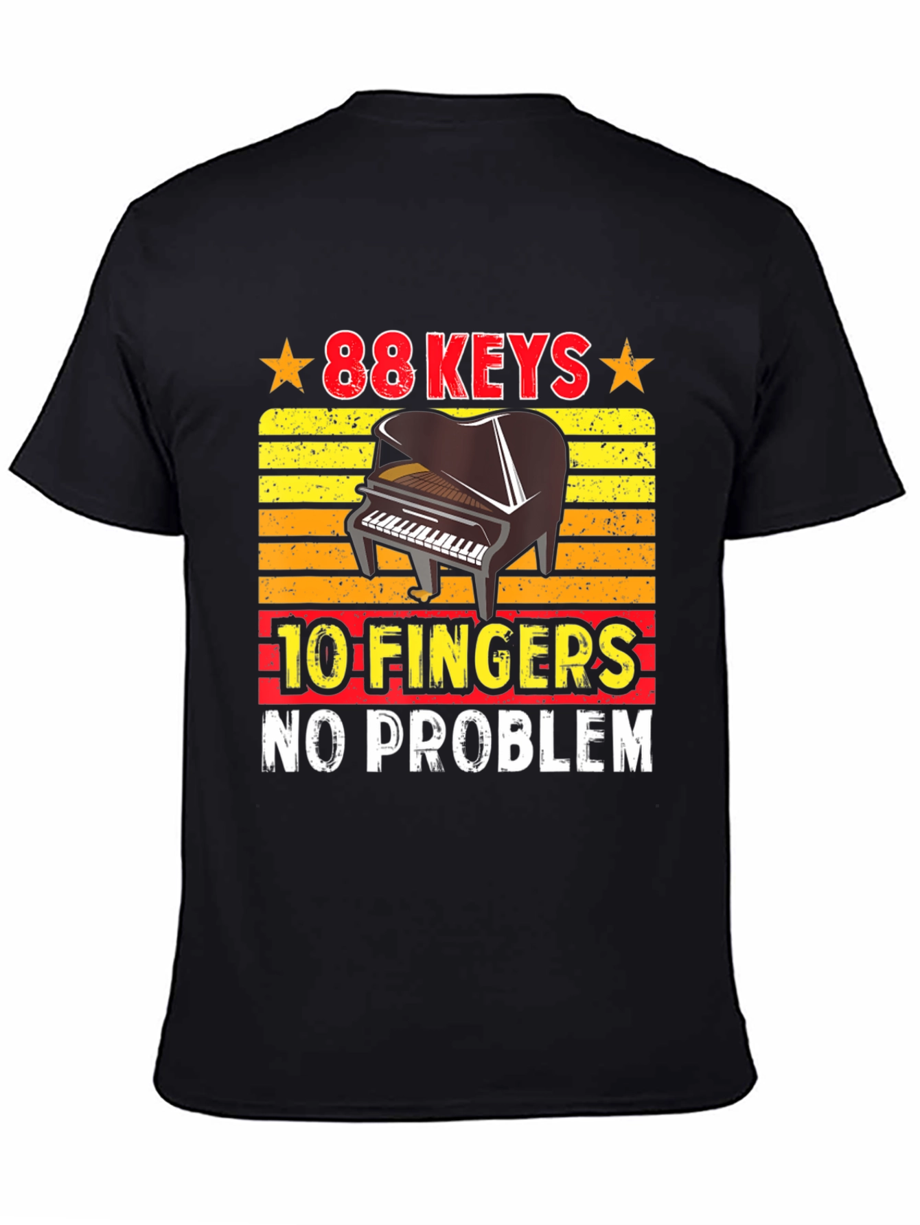 88 Keys 10 Fingers Piano Player T-Shirt