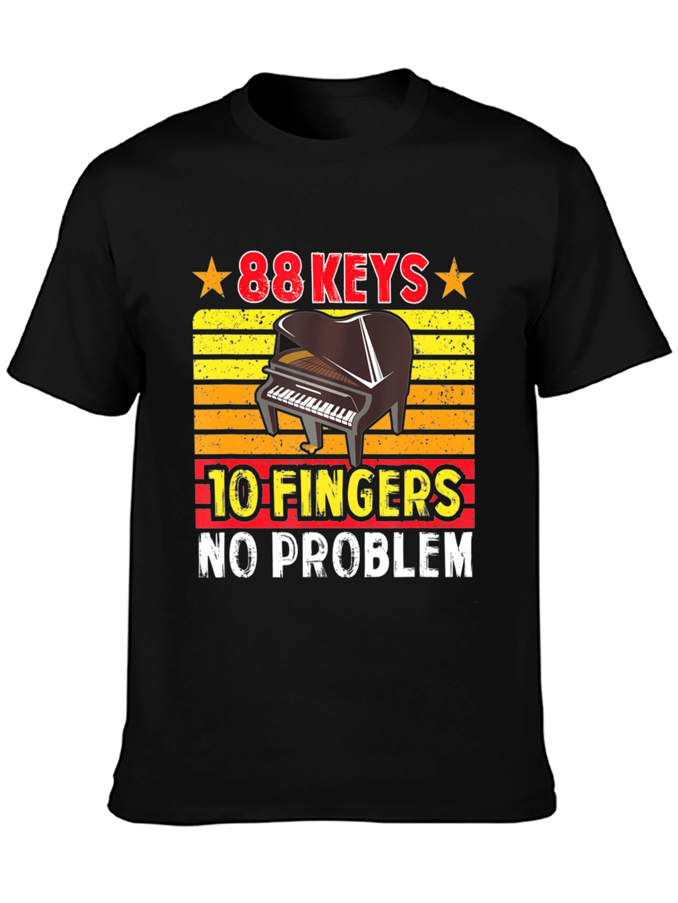 88 Keys 10 Fingers Piano Player T-Shirt
