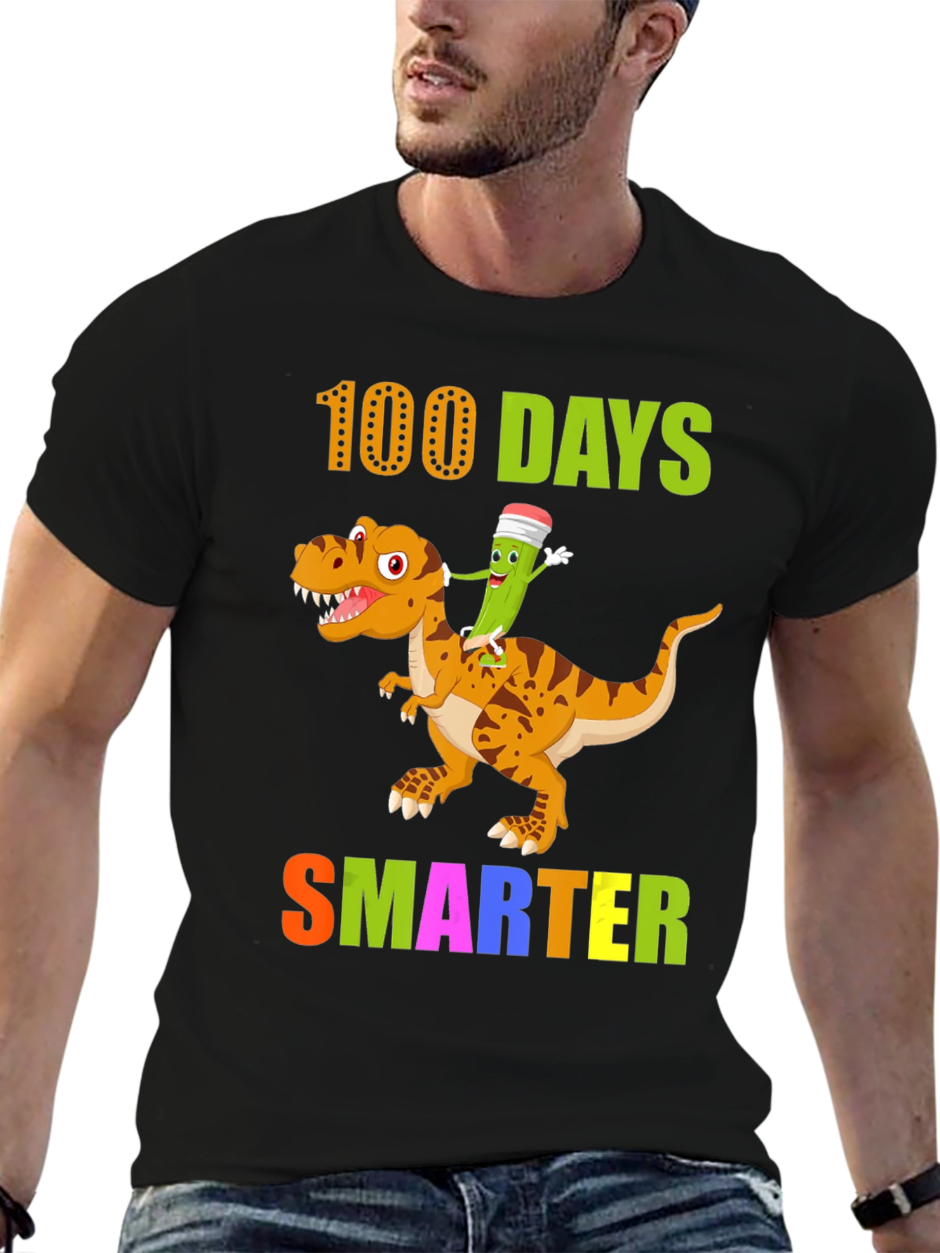 100 Days Smarter Dinosaur T-Shirt