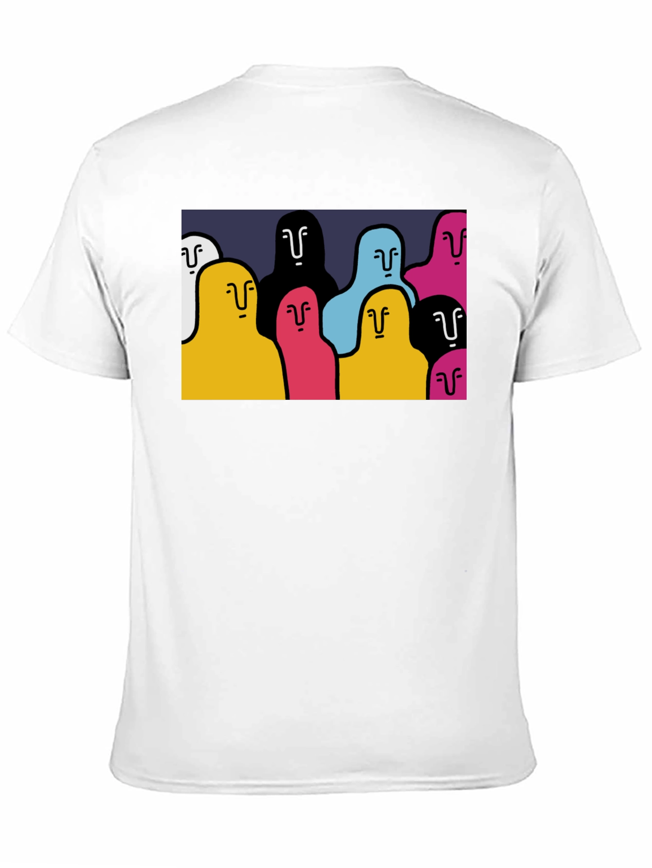 Abstract People Graphic T-Shirt - Cool Casual Style