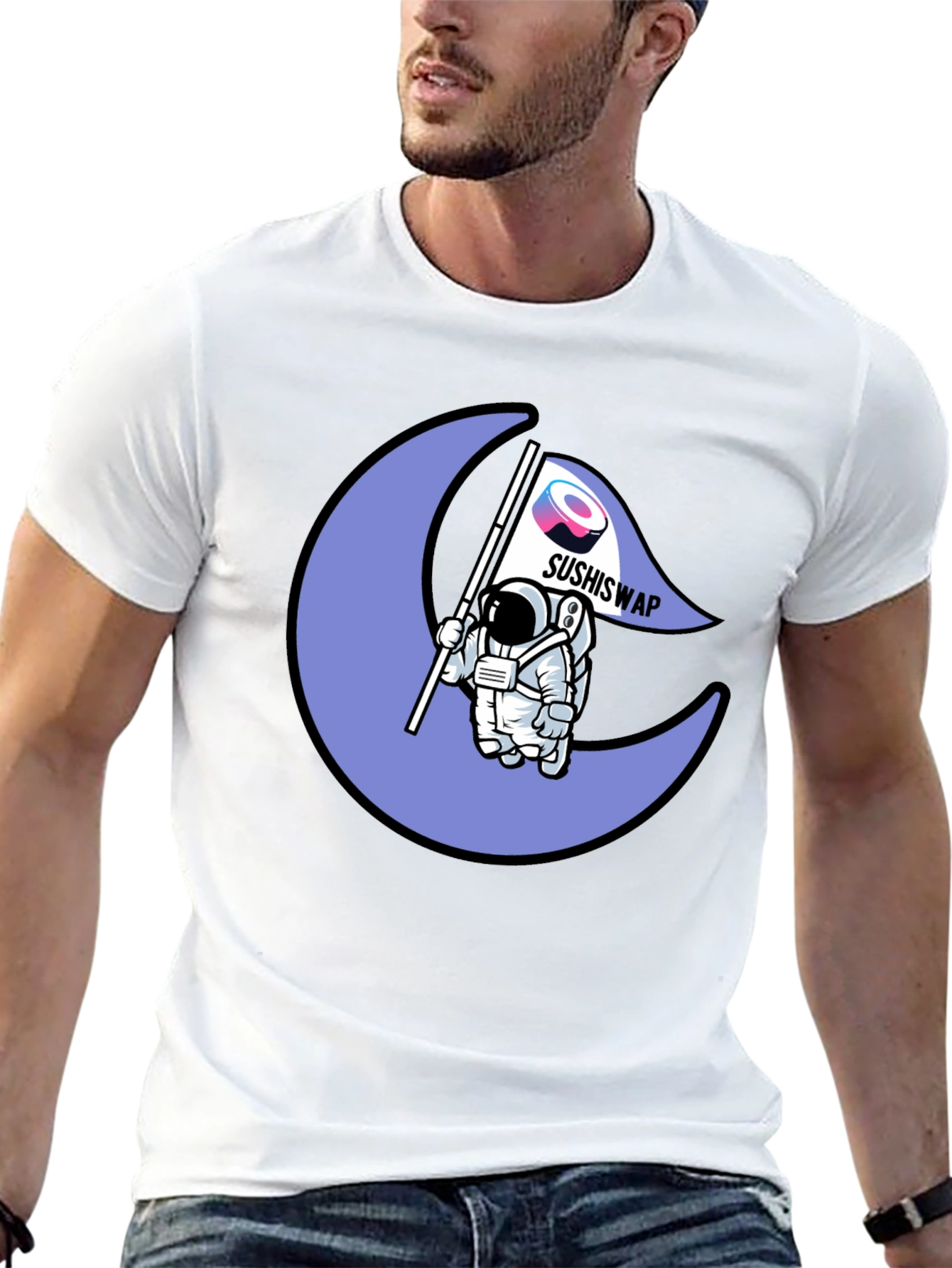 SushiSwap Astronaut Moon T-Shirt