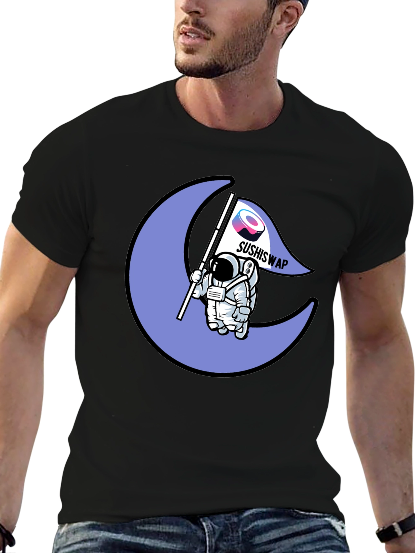 SushiSwap Astronaut Moon T-Shirt
