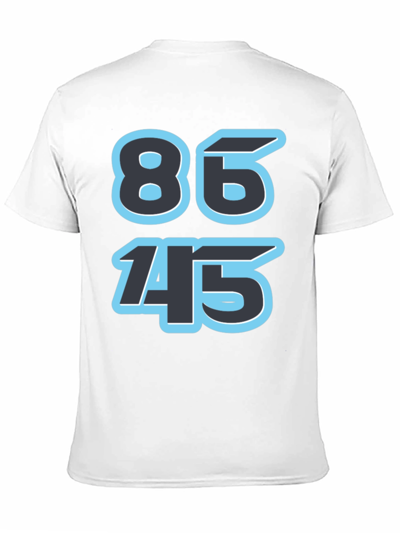 86 45 Black Graphic Tee