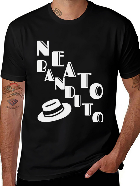 Stylish Black T-Shirt with BANDITO Graphic