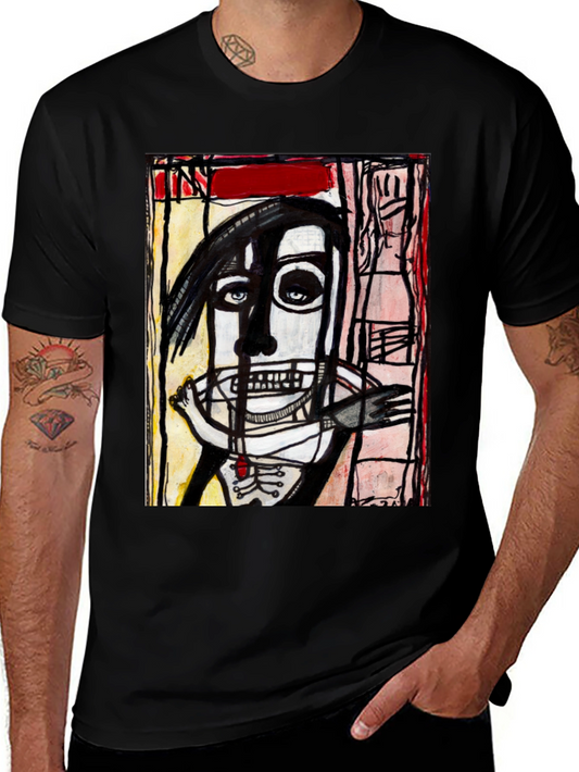 Abstract Art Graphic T-Shirt - Unique Streetwear