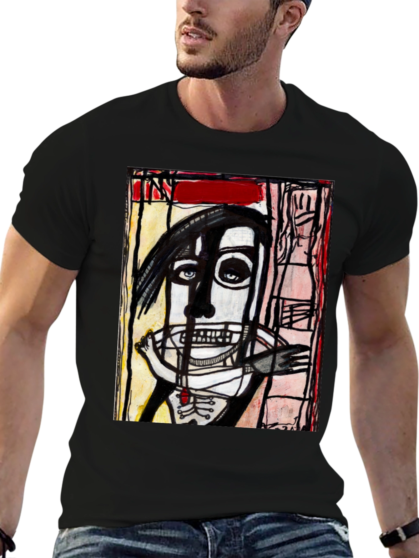 Abstract Art Graphic T-Shirt - Unique Streetwear