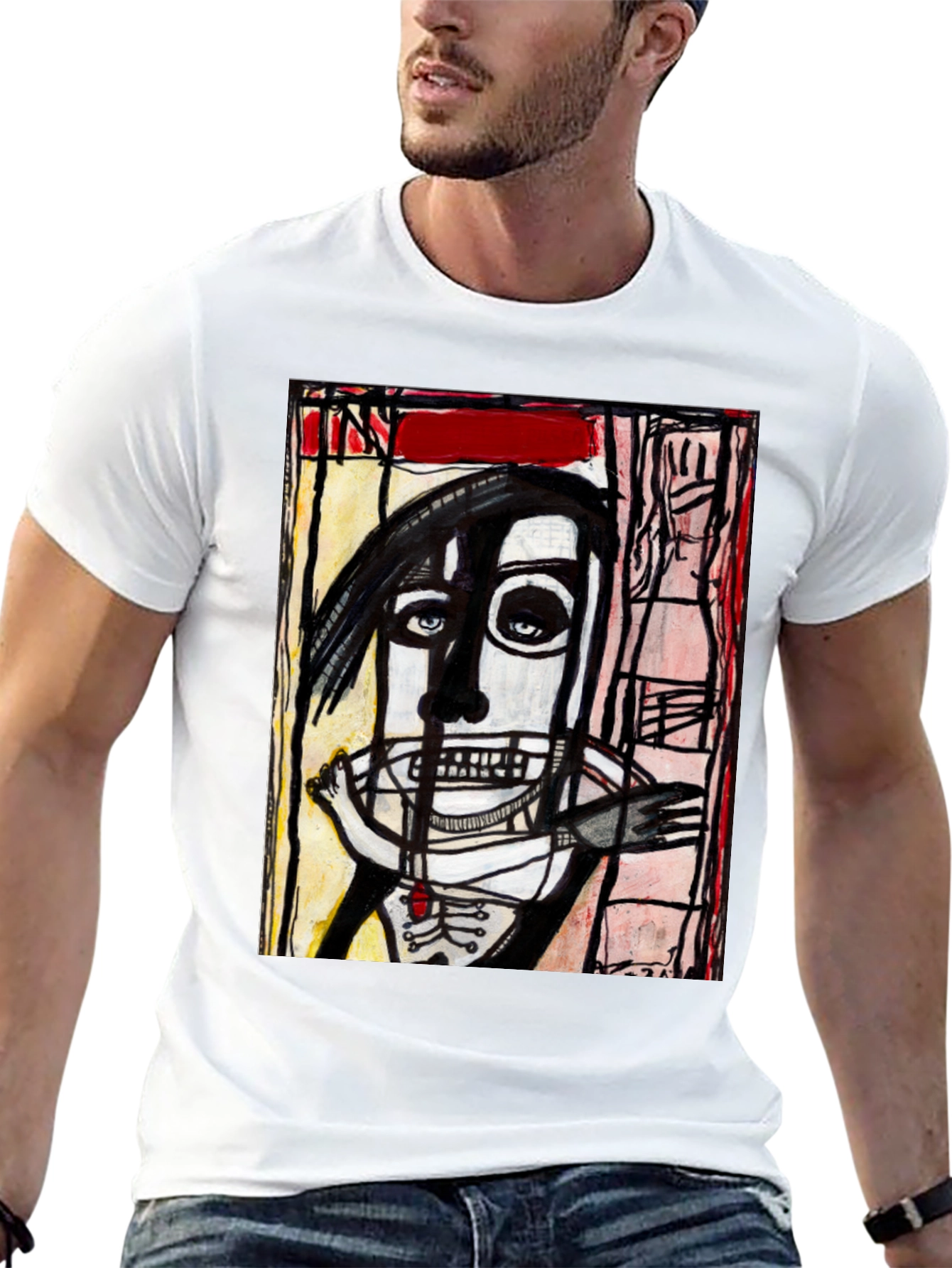 Abstract Art Graphic T-Shirt - Unique Streetwear