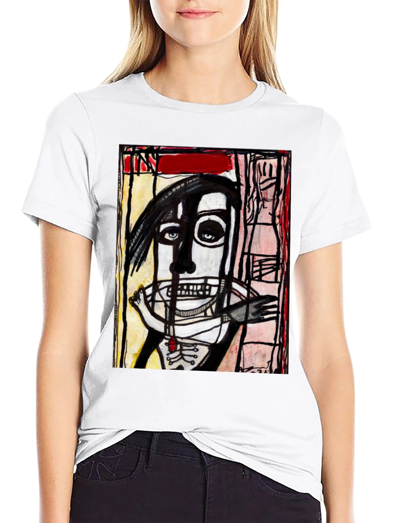 Abstract Art Graphic T-Shirt - Unique Streetwear