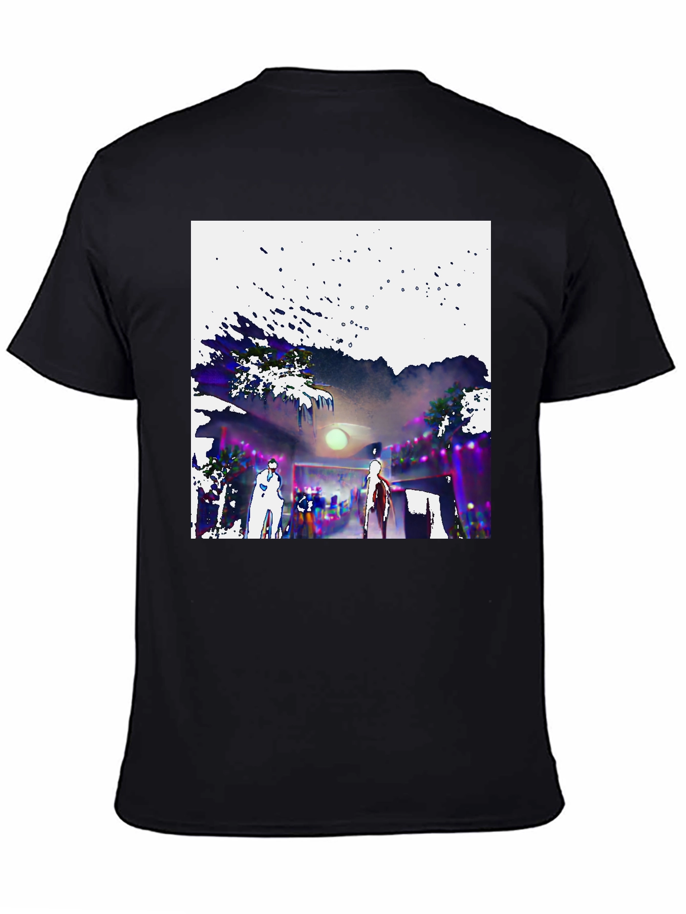 Abstract Graphic Tee - Unique Design Soft Cotton Blend