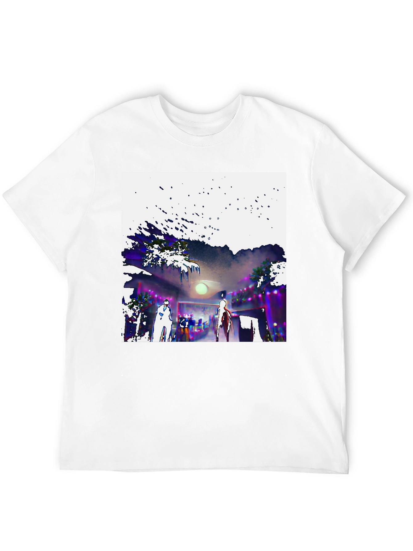 Abstract Graphic Tee - Unique Design Soft Cotton Blend