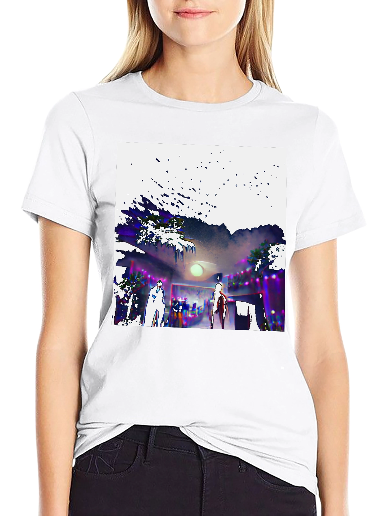 Abstract Graphic Tee - Unique Design Soft Cotton Blend