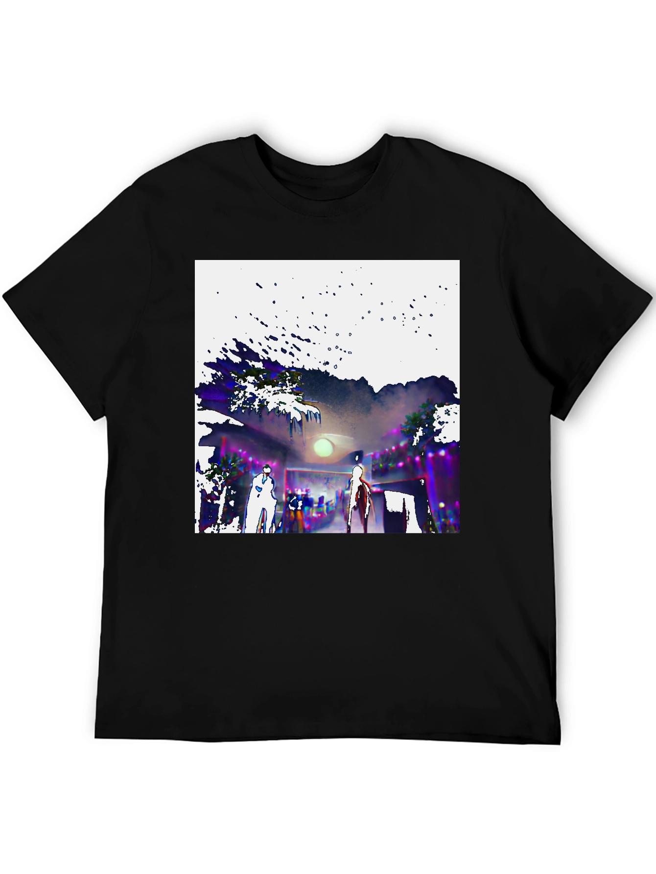 Abstract Graphic Tee - Unique Design Soft Cotton Blend