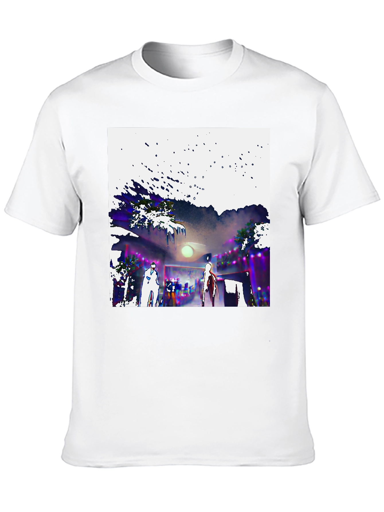 Abstract Graphic Tee - Unique Design Soft Cotton Blend