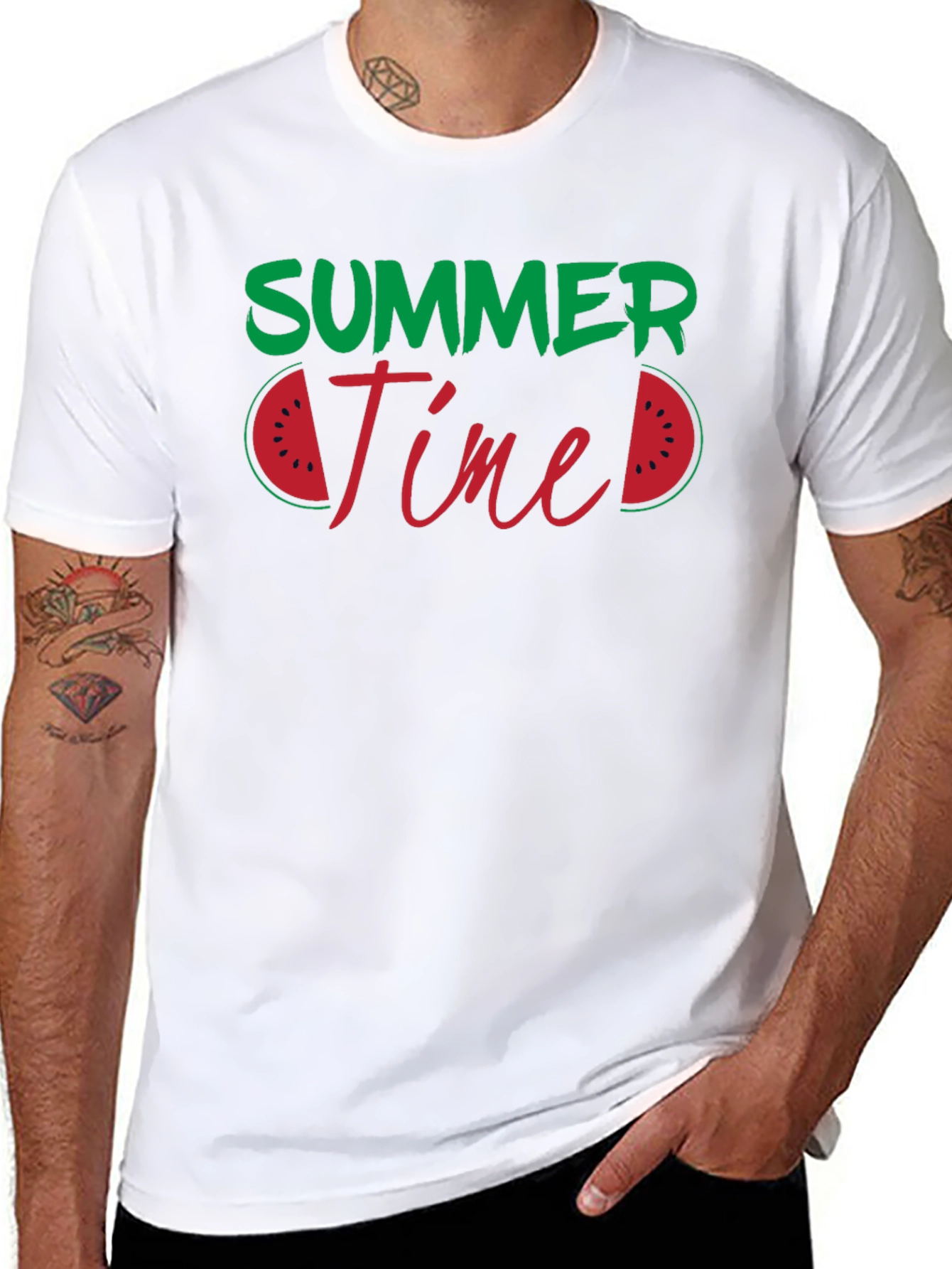 Summer Time Watermelon Graphic T-Shirt