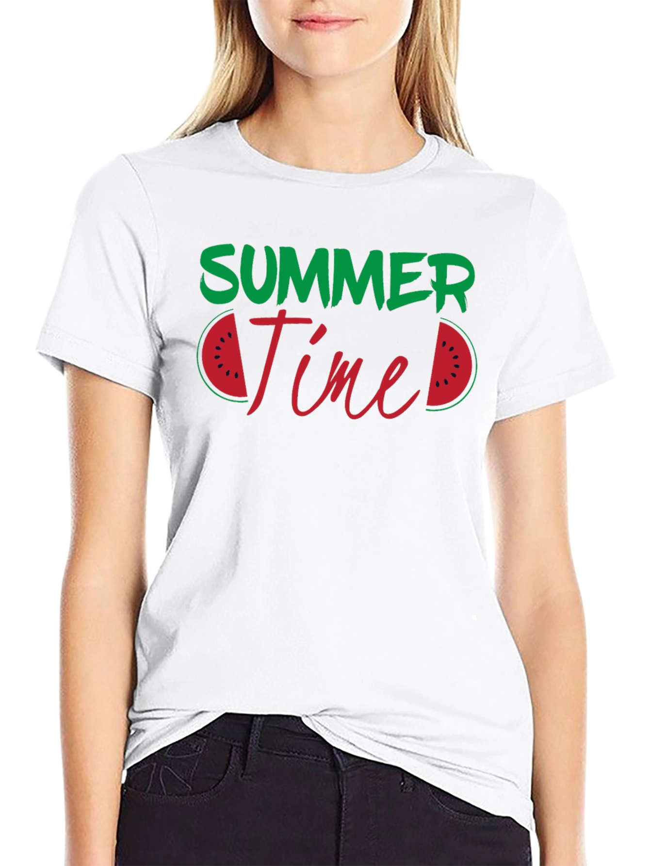 Summer Time Watermelon Graphic T-Shirt