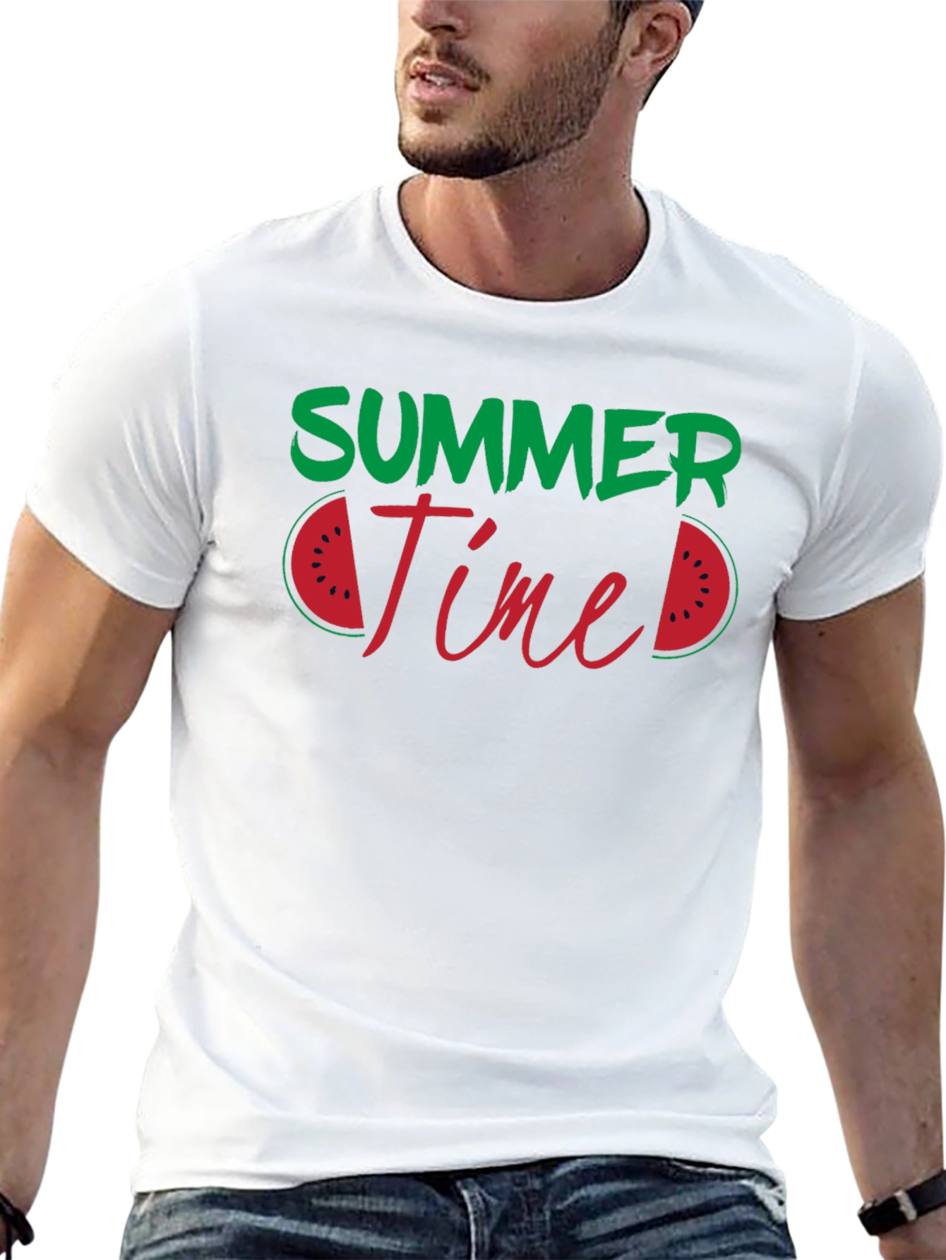 Summer Time Watermelon Graphic T-Shirt