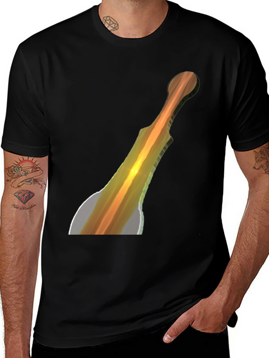 Sword Design Black T-Shirt