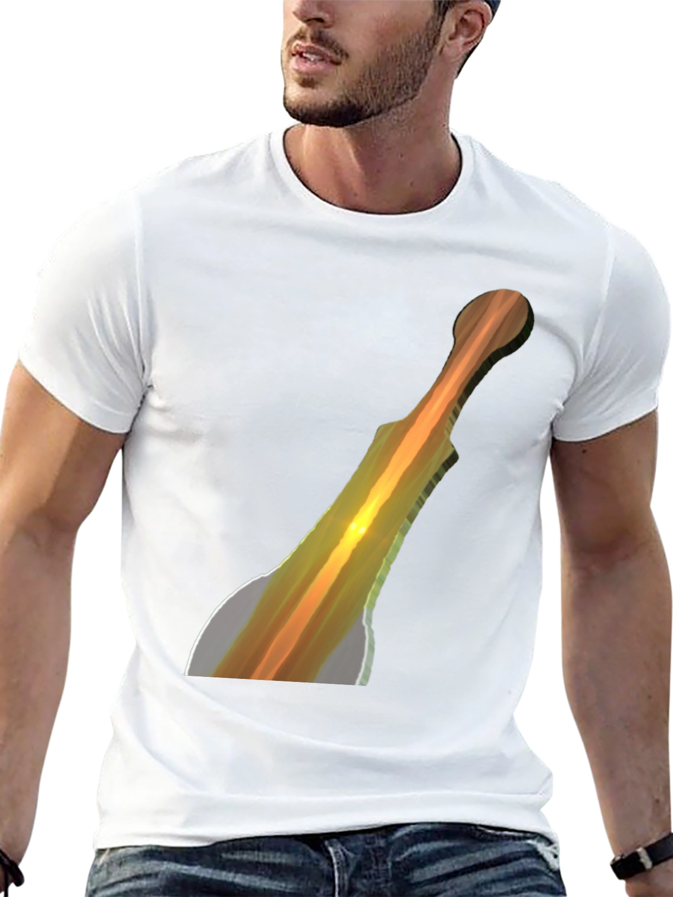 Sword Design Black T-Shirt