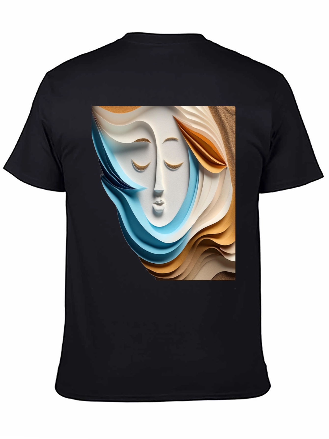 Abstract Face Graphic Tee - Modern Art Shirt