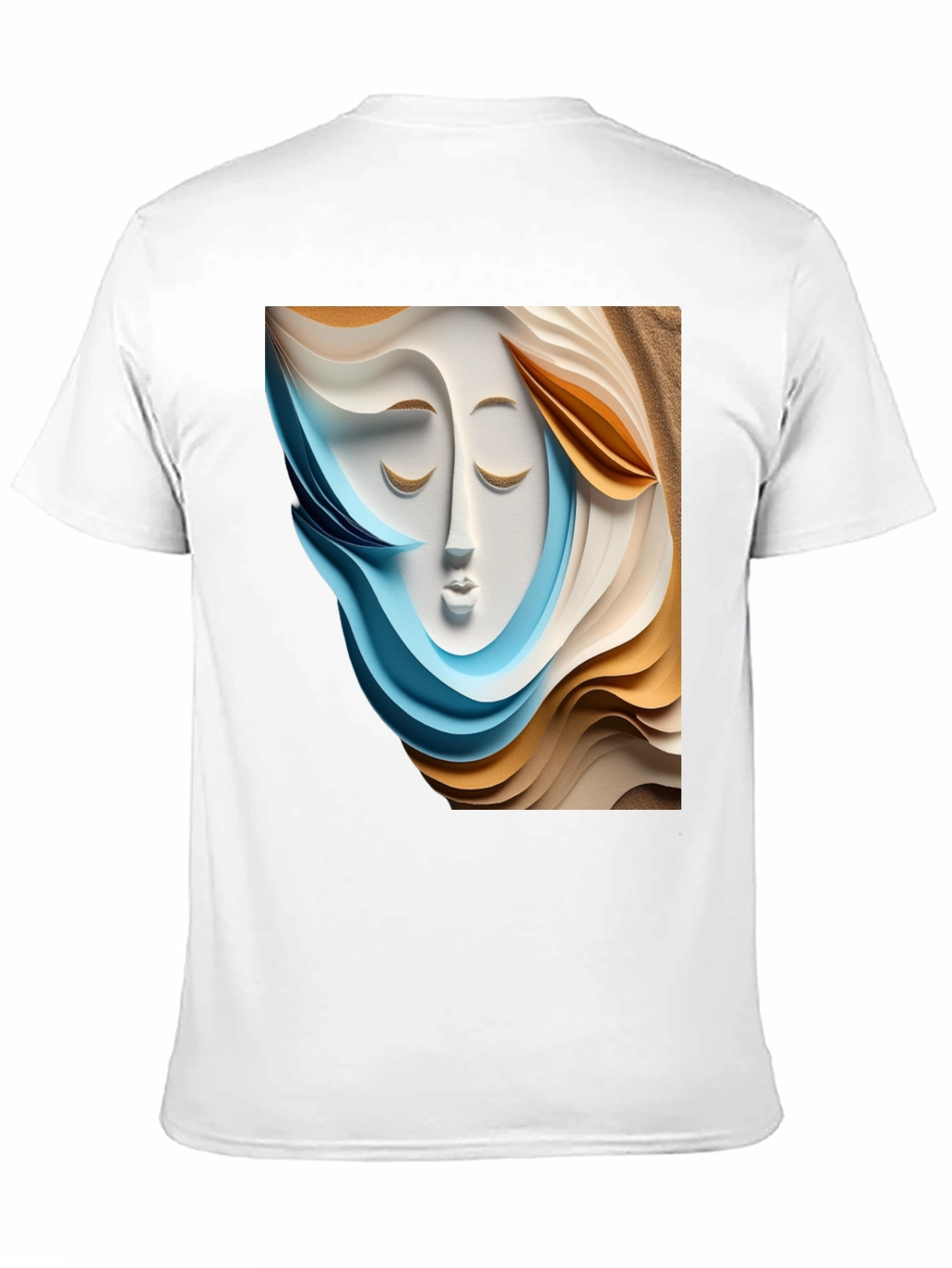 Abstract Face Graphic Tee - Modern Art Shirt