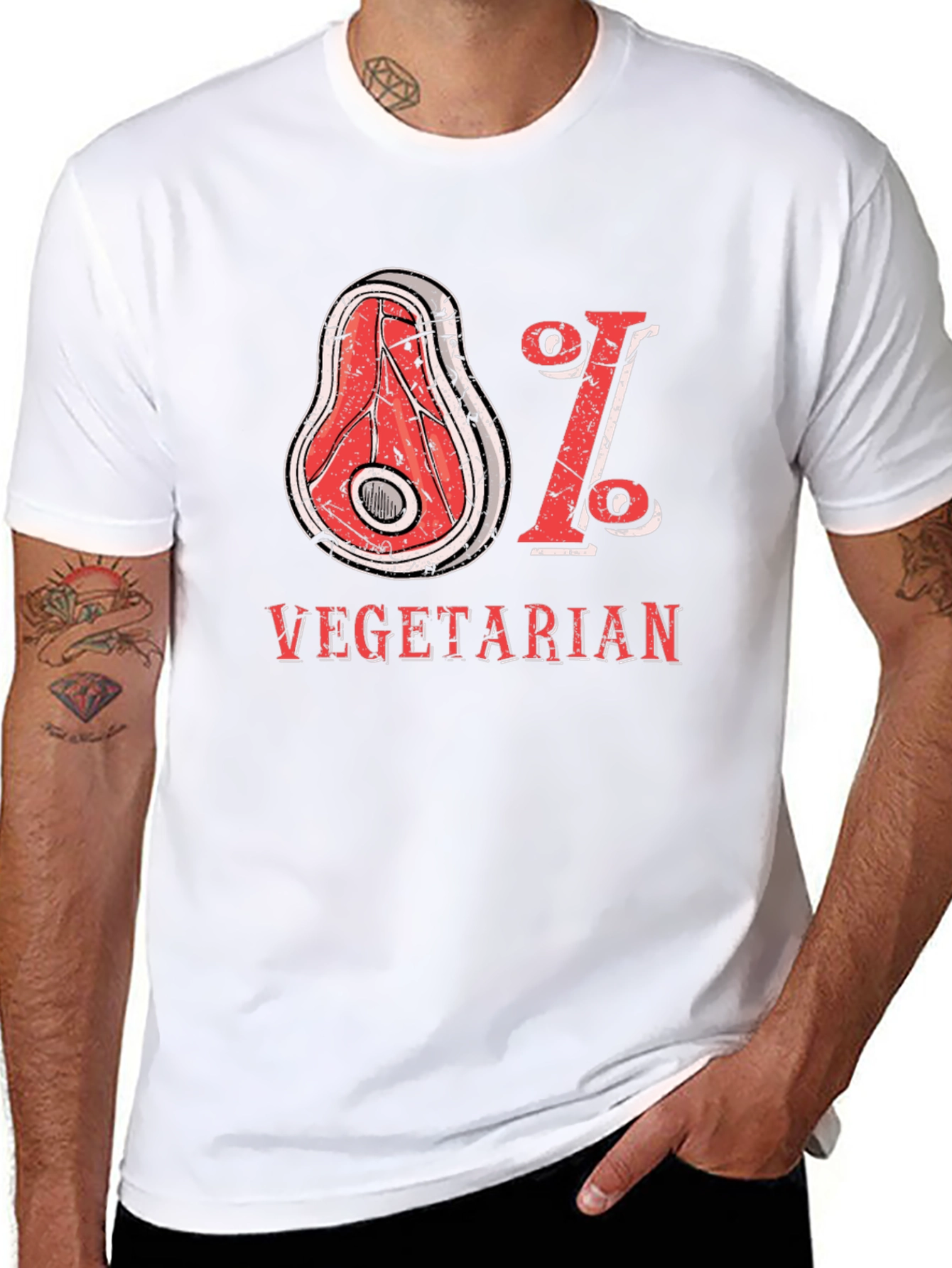 81% Vegetarian Graphic Tee - Humor T-Shirt