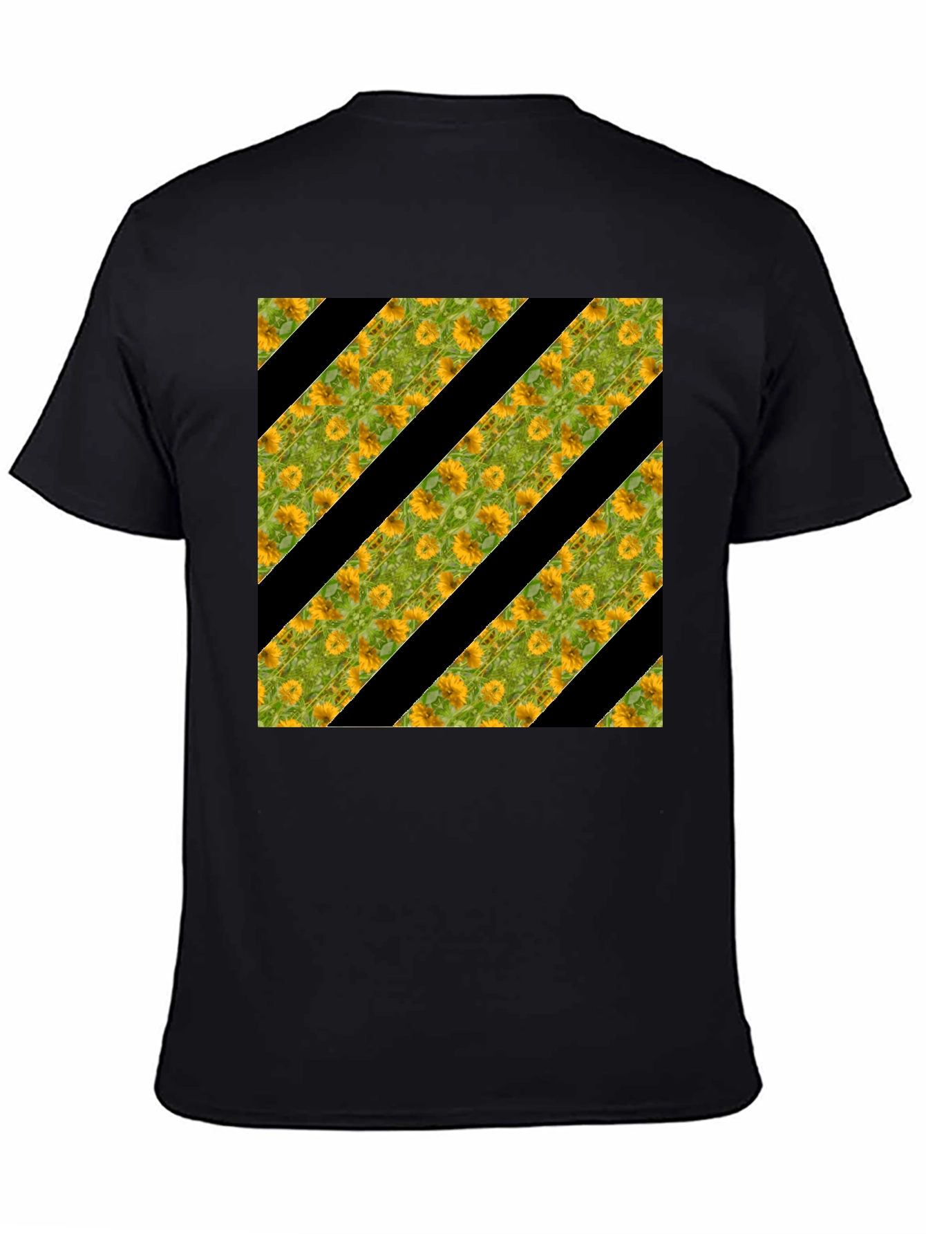 Sunflower Stripe Tee - Stylish Graphic Print T-Shirt
