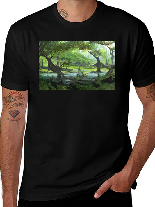Swamp Scene Graphic T-Shirt