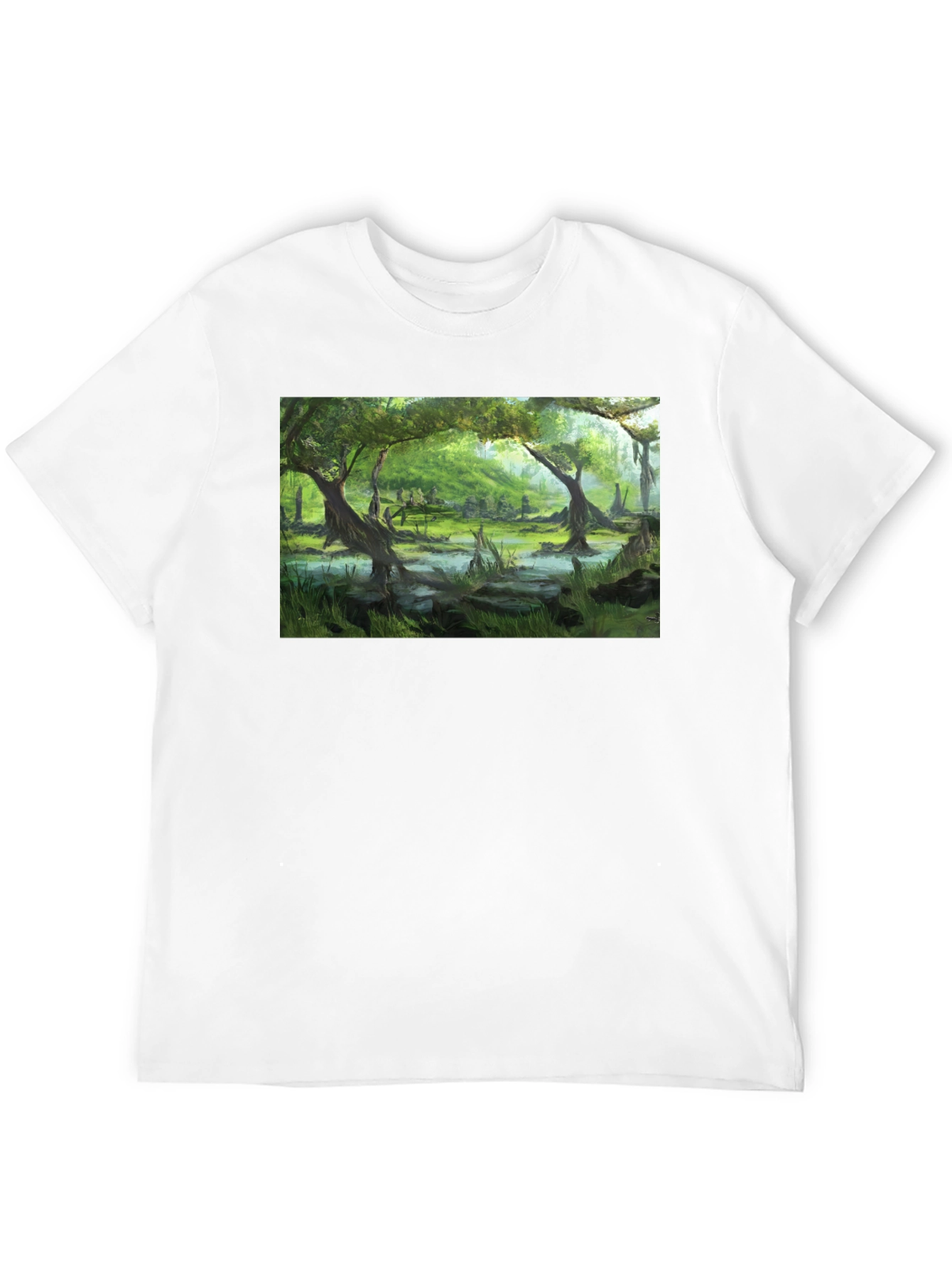 Swamp Scene Graphic T-Shirt