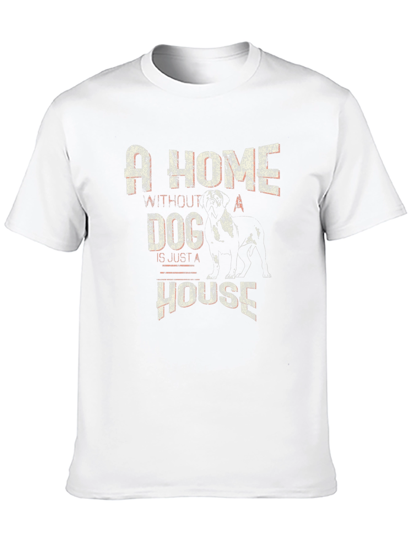 A Home Without Dog House T-Shirt - Black
