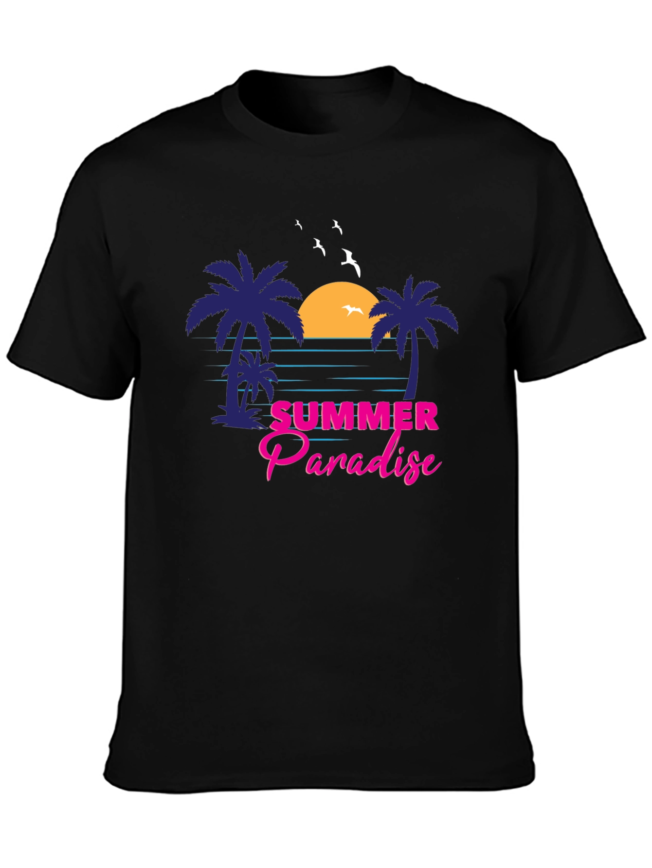 Summer Paradise Graphic Tee - Tropical Vibes