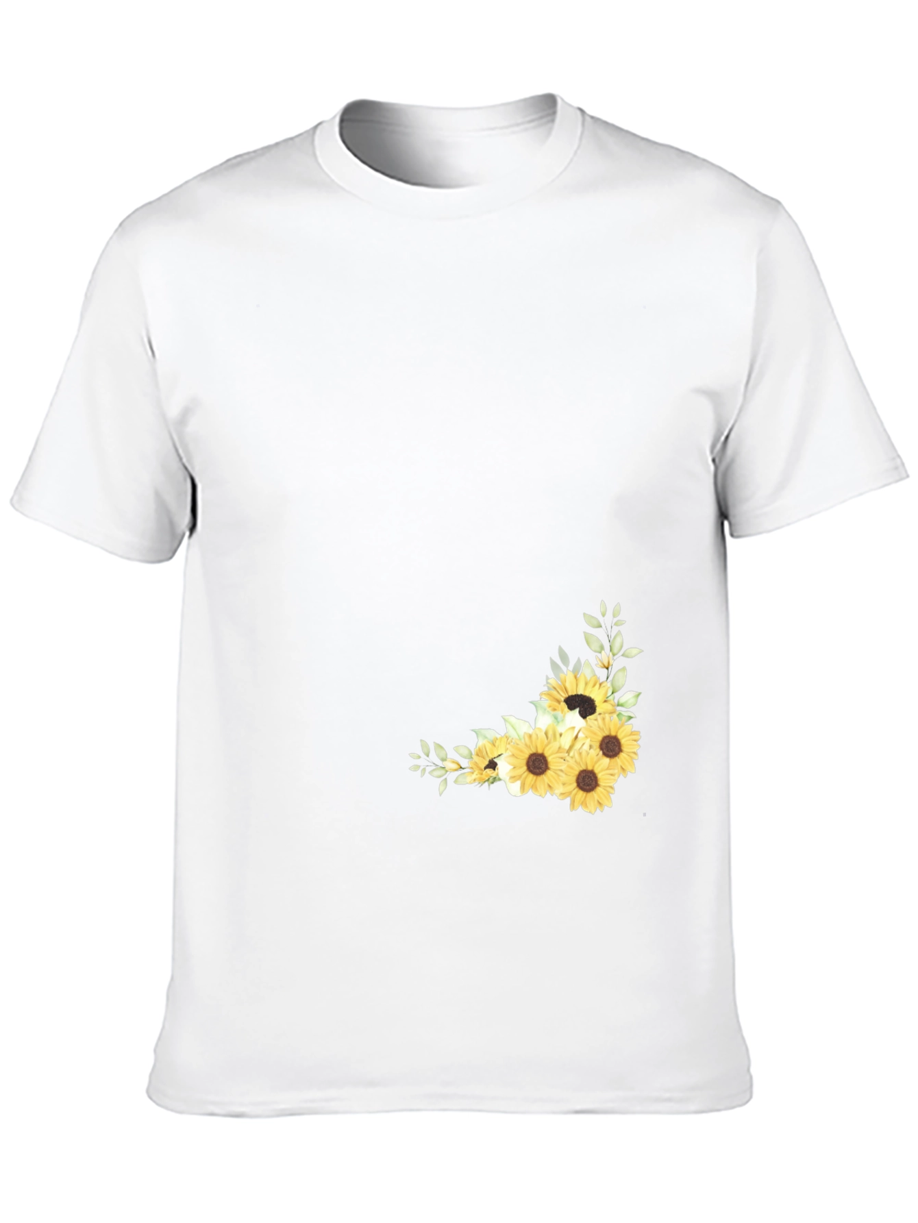 Sunflower Graphic Black T-Shirt for Men