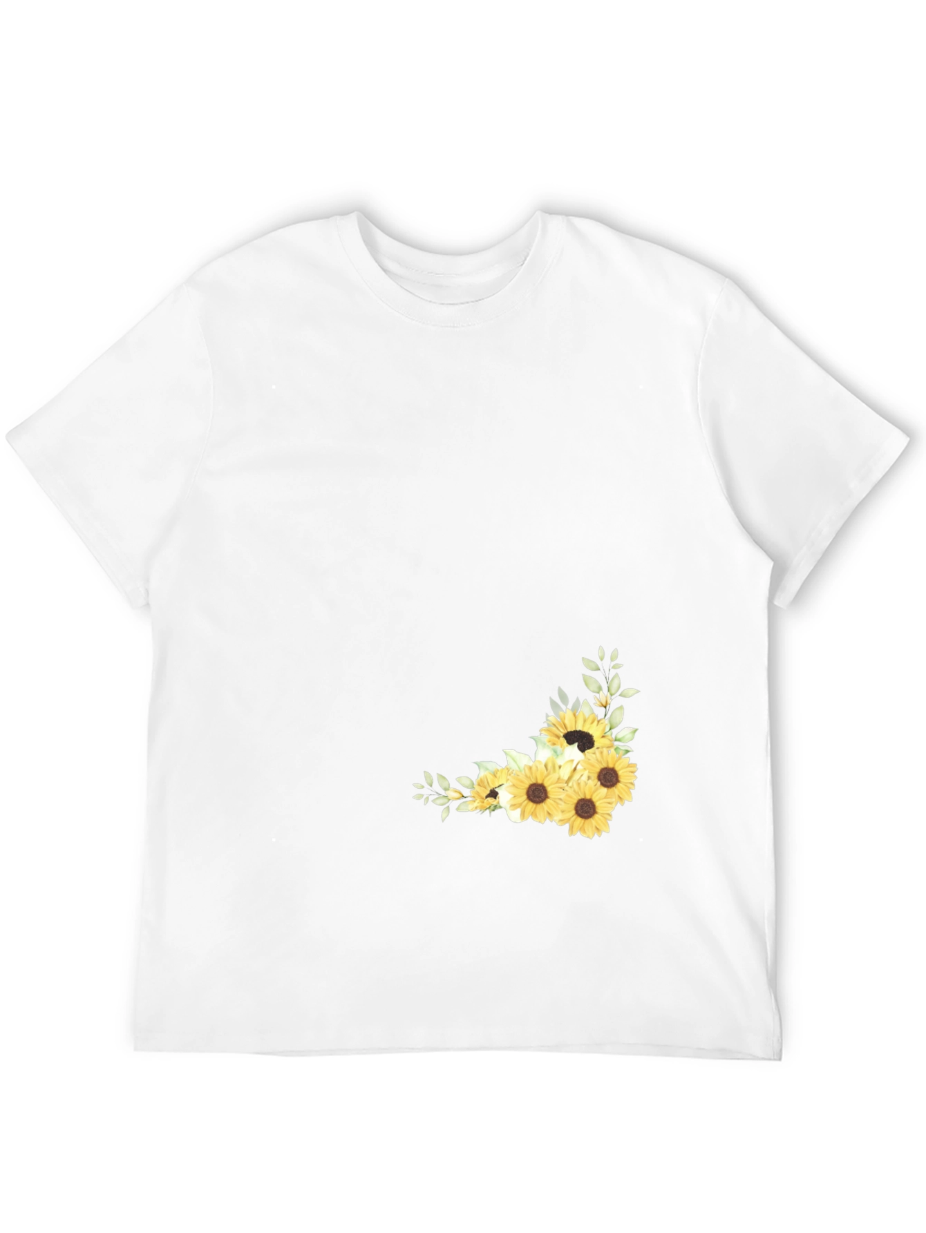 Sunflower Graphic Black T-Shirt for Men