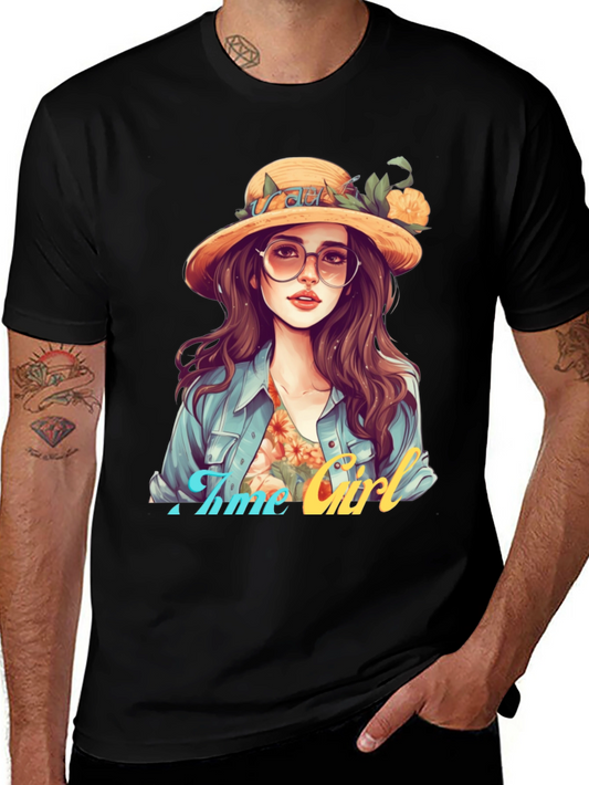 A Time Girl Black T-Shirt: Stylish Casual Wear