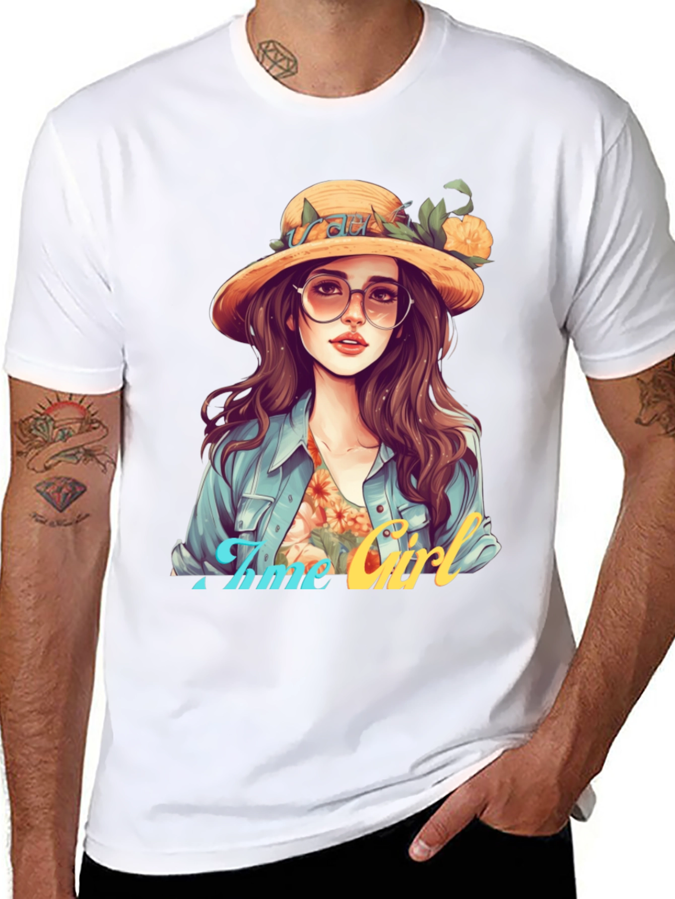 A Time Girl Black T-Shirt: Stylish Casual Wear