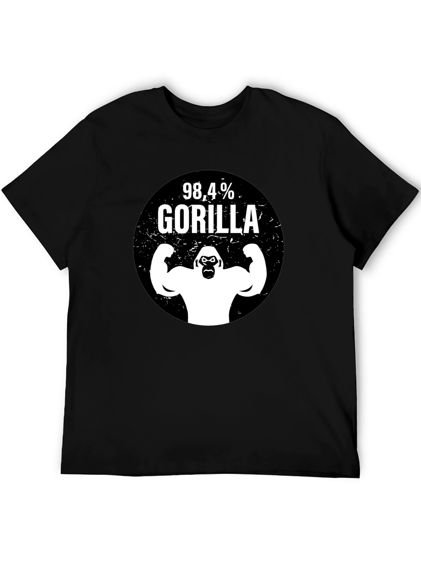 98.4% Gorilla Graphic T-Shirt - Black