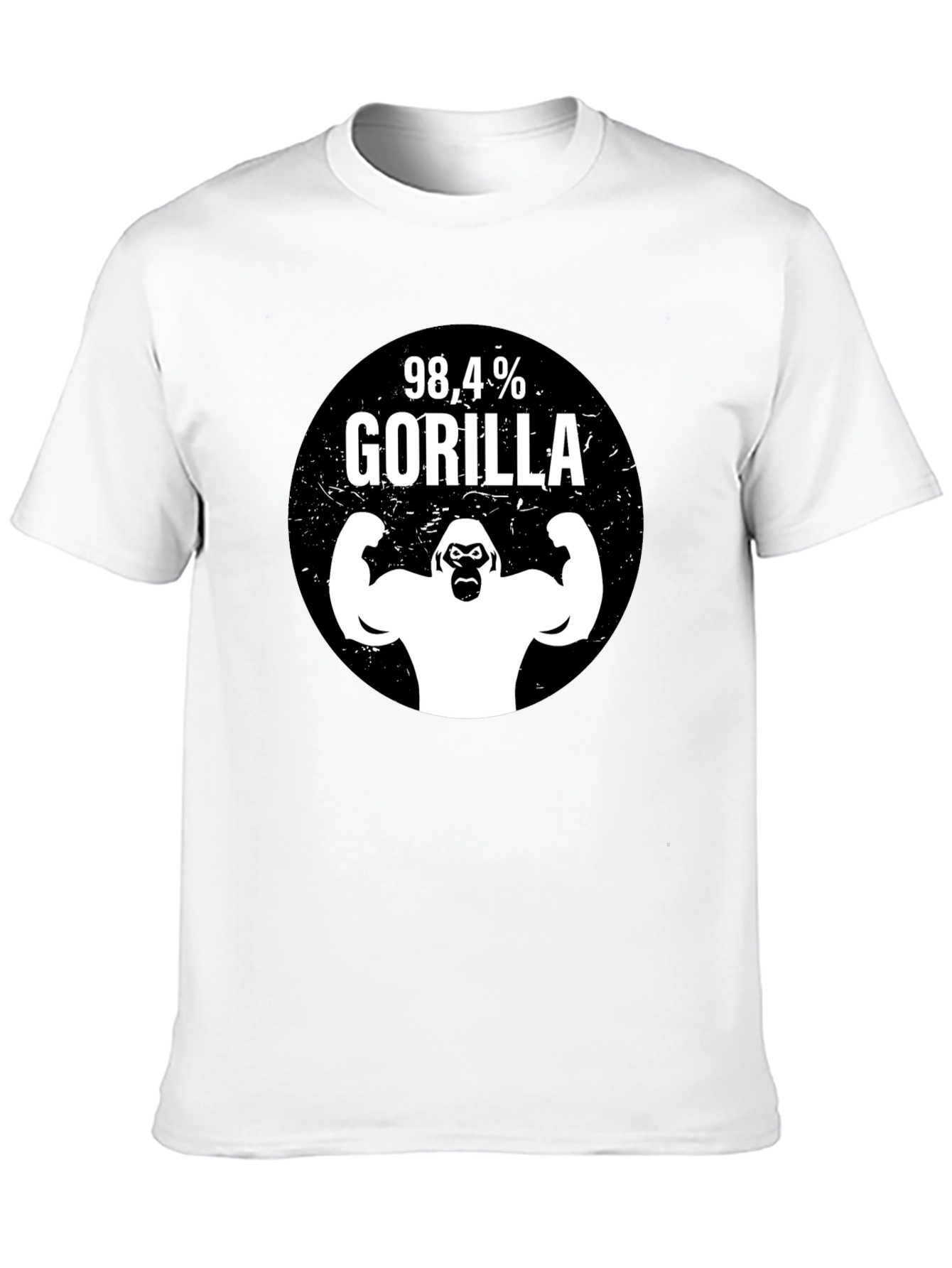 98.4% Gorilla Graphic T-Shirt - Black