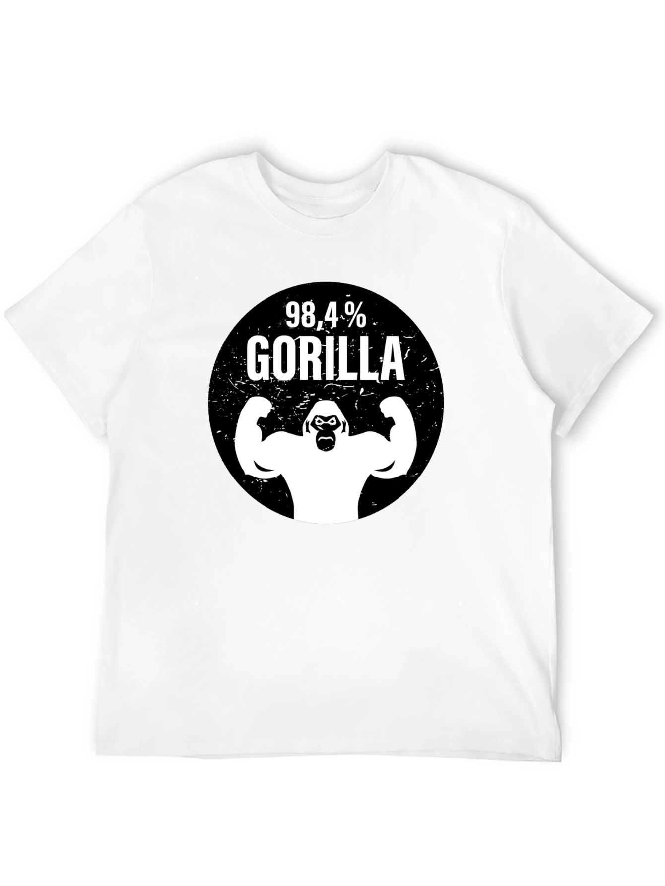 98.4% Gorilla Graphic T-Shirt - Black