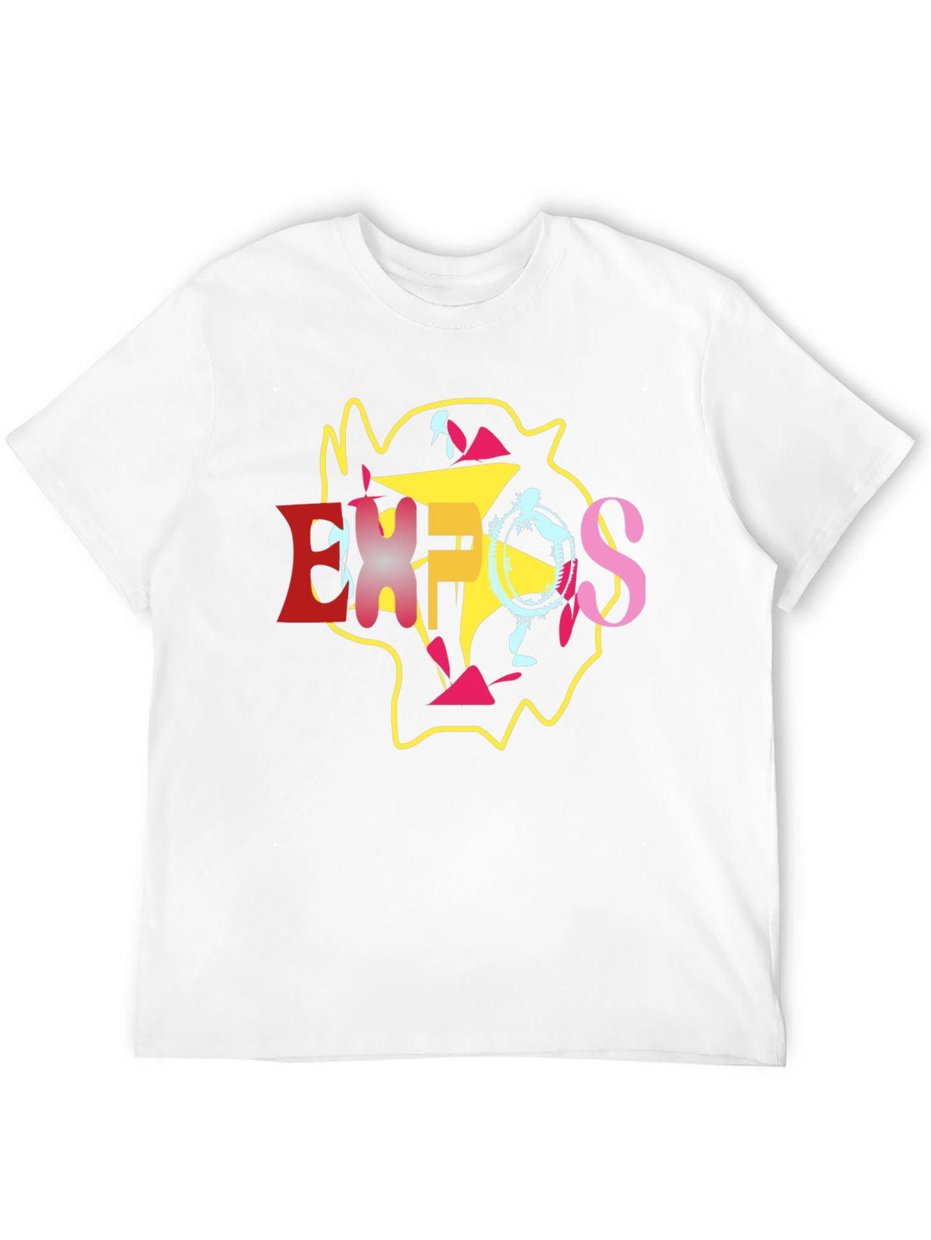 Abstract Graphic T-Shirt - Stylish Casual Wear