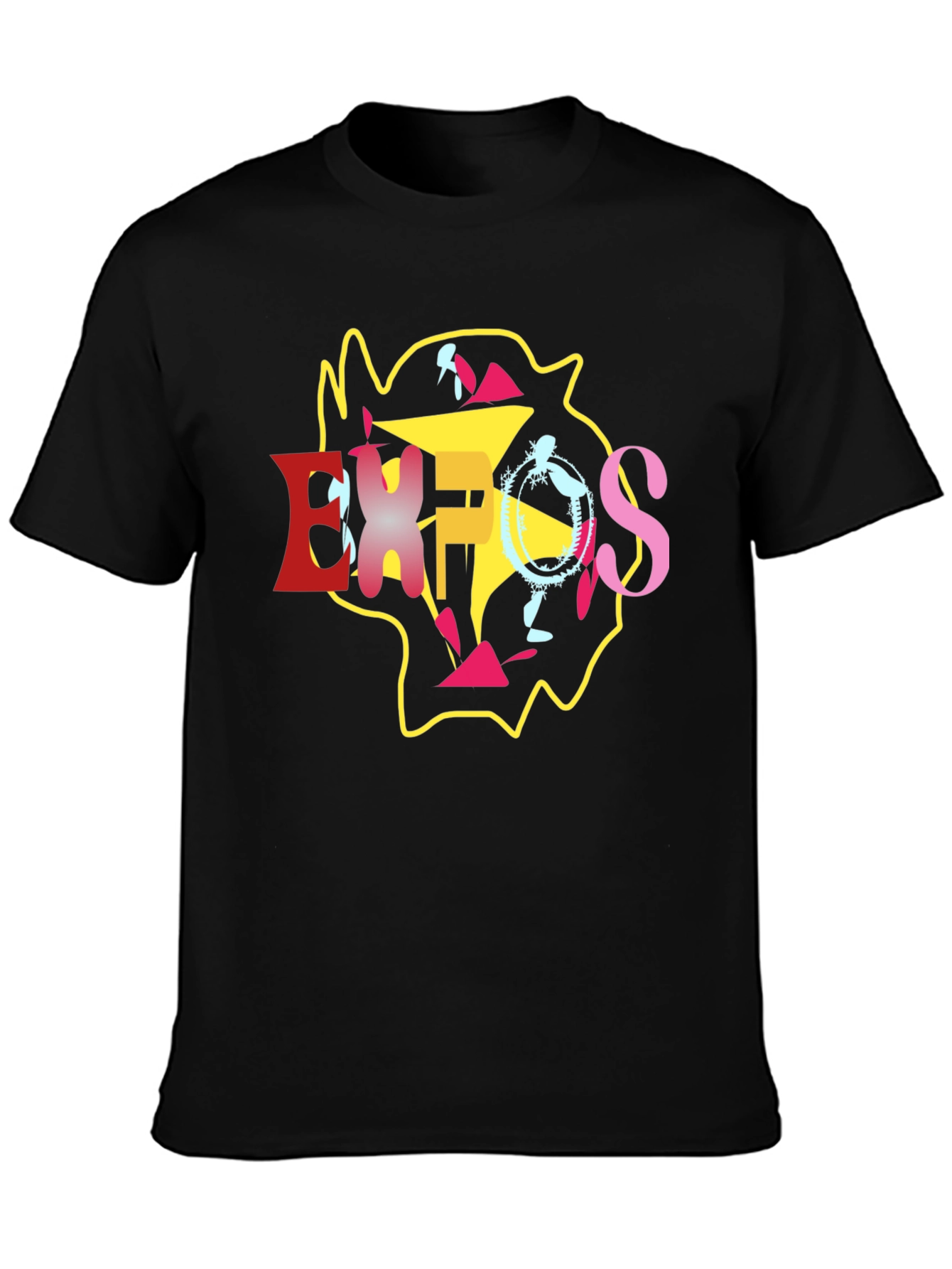 Abstract Graphic T-Shirt - Stylish Casual Wear