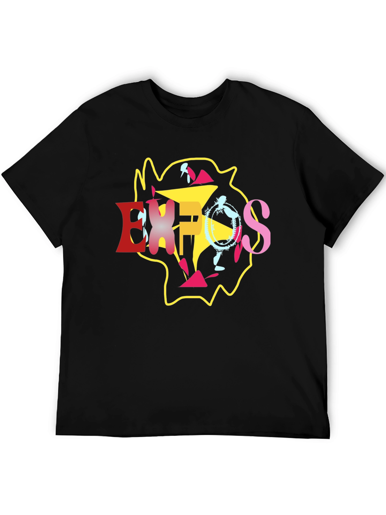 Abstract Graphic T-Shirt - Stylish Casual Wear