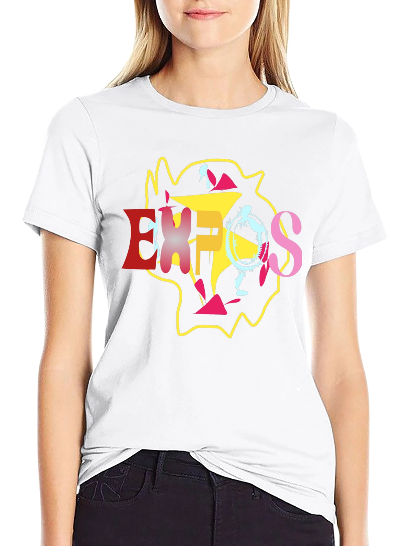 Abstract Graphic T-Shirt - Stylish Casual Wear