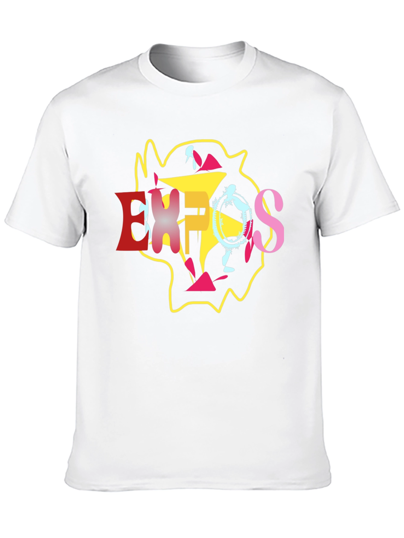 Abstract Graphic T-Shirt - Stylish Casual Wear