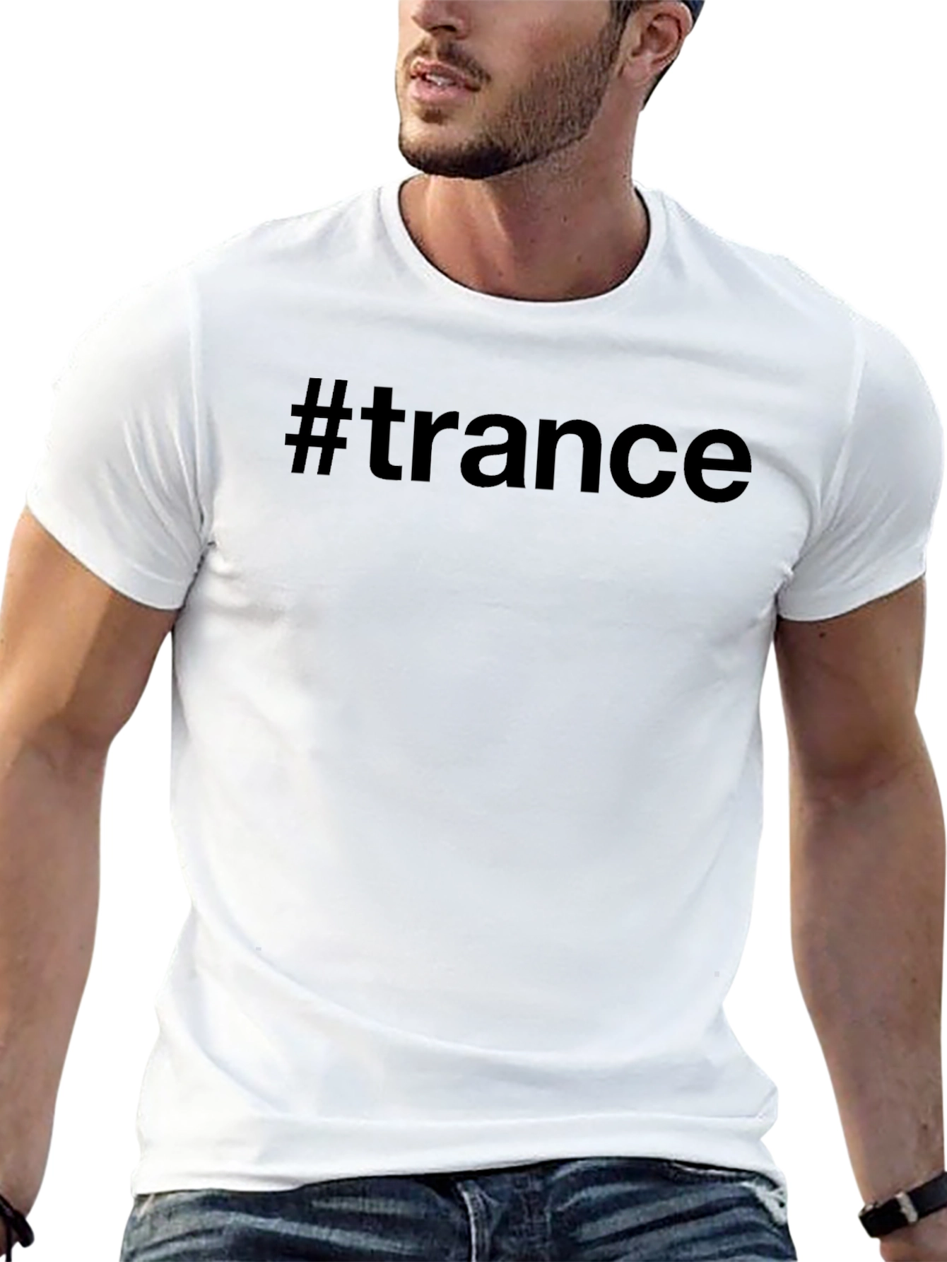 #Trance Black Graphic Tee - Music Lovers T-Shirt