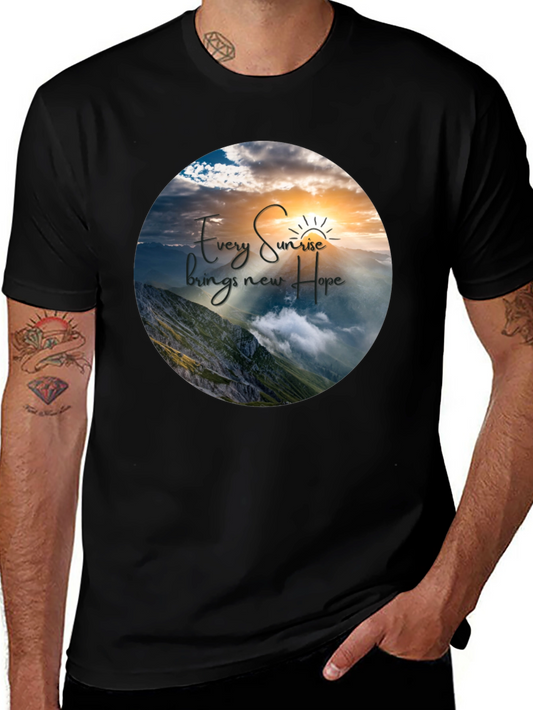 Sunrise Hope Graphic T-Shirt - Inspiring Nature Design