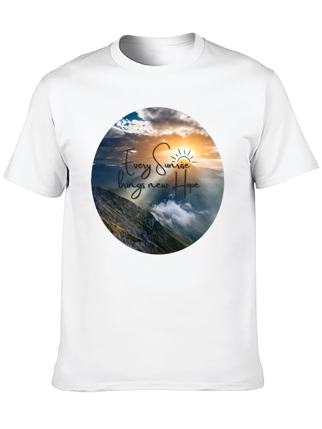 Sunrise Hope Graphic T-Shirt - Inspiring Nature Design