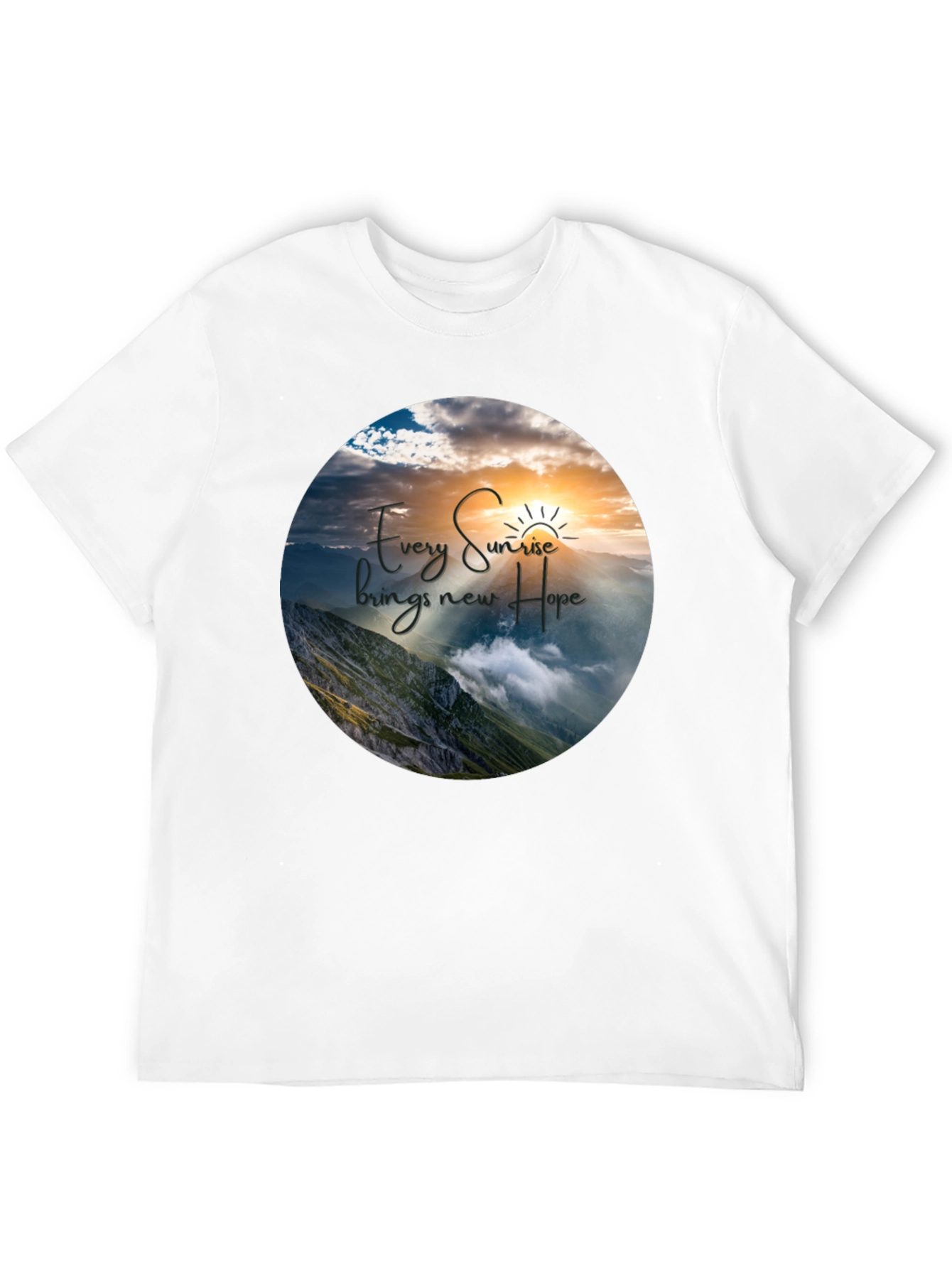 Sunrise Hope Graphic T-Shirt - Inspiring Nature Design