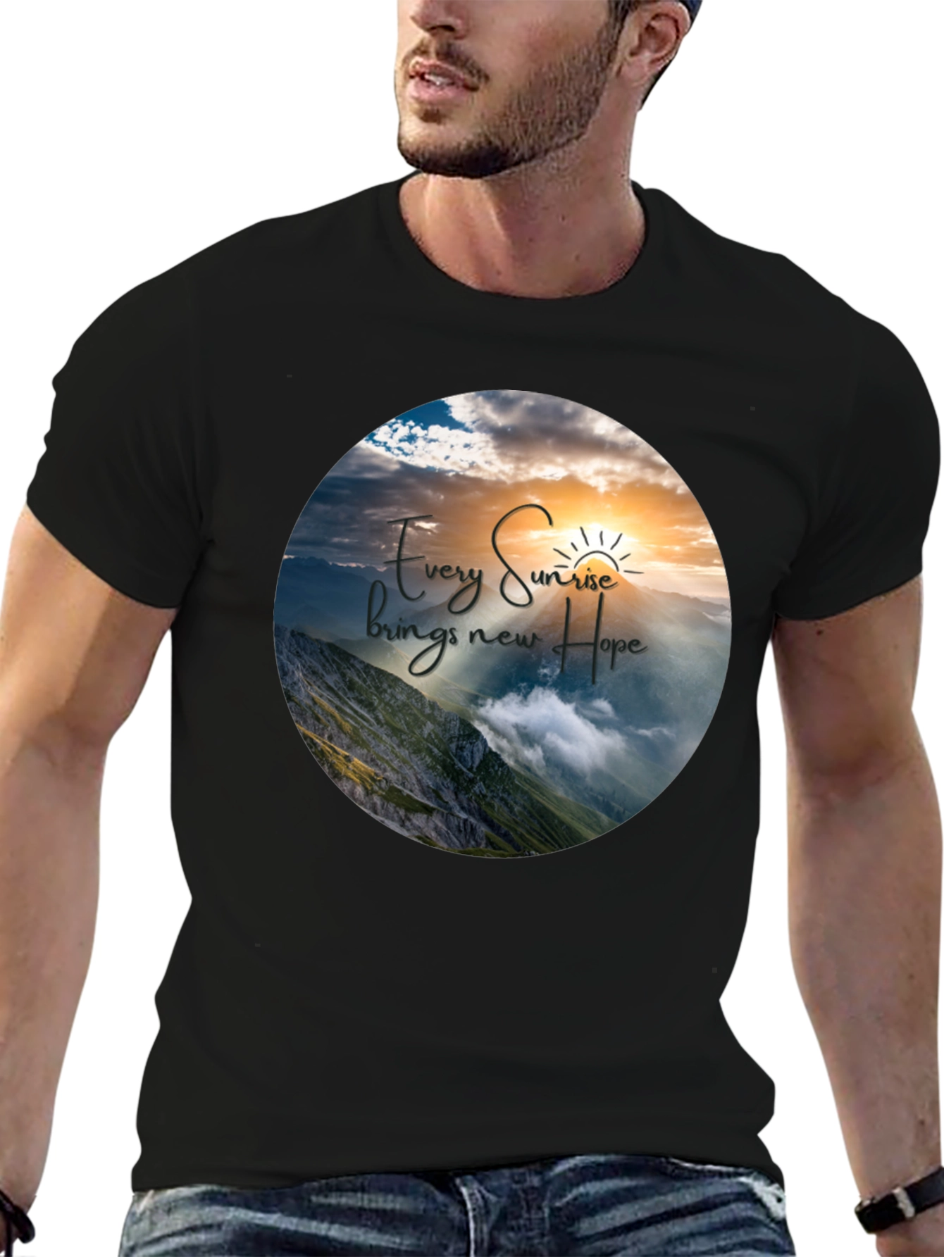 Sunrise Hope Graphic T-Shirt - Inspiring Nature Design