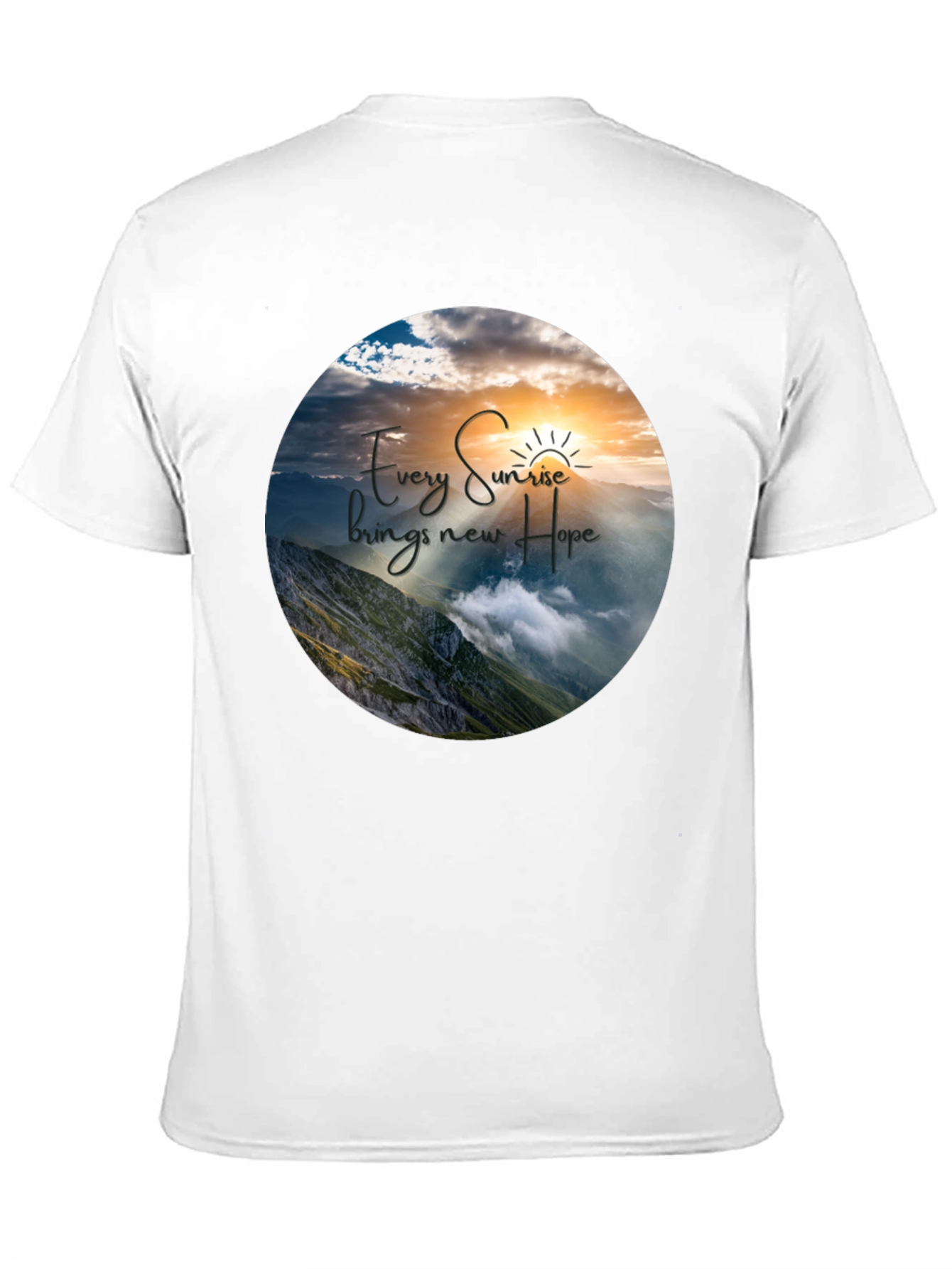 Sunrise Hope Graphic T-Shirt - Inspiring Nature Design